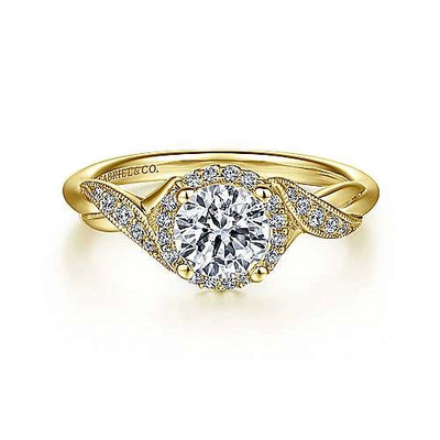Gabriel & Co Engagement Rings in Yellow Gold containing Diamond ER11828R3Y44JJ