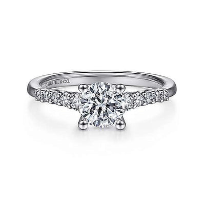 csv_image Gabriel & Co Engagement Ring in White Gold containing Diamond ER11755R3W44JJ