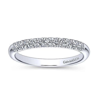 csv_image Gabriel & Co Wedding Ring in White Gold containing Diamond AN6071W44JJ