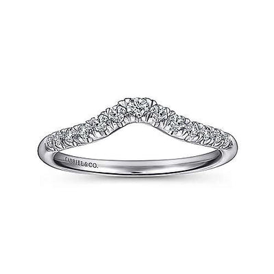 Gabriel & Co Wedding Rings in White Gold containing Diamond AN10974W44JJ