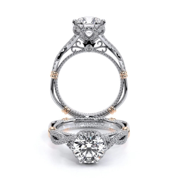 Verragio Engagement Rings in Mixed Metals containing Diamond D-153R