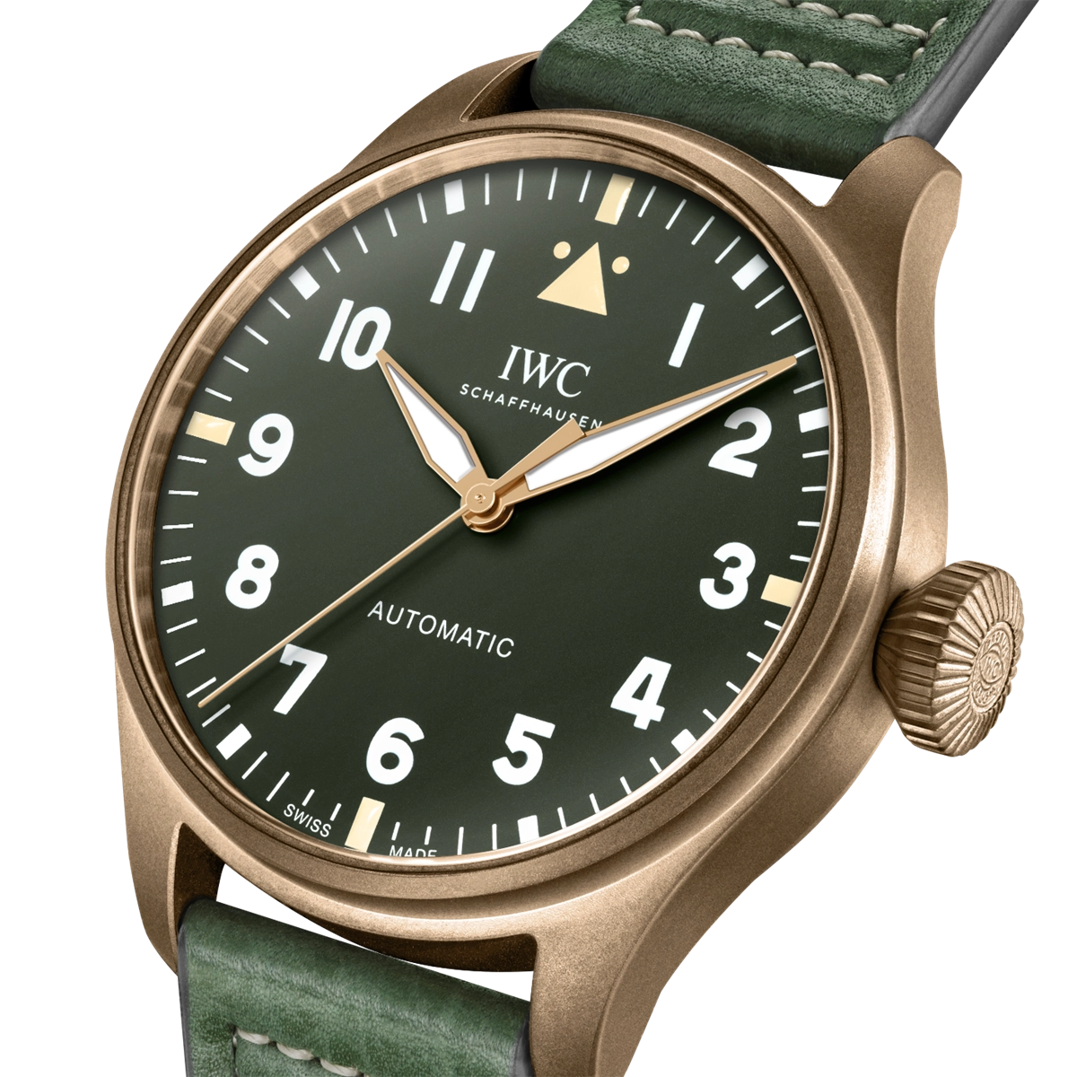 IWC Big Pilot's Watch 43 Spitfire Green Dial Leather Strap