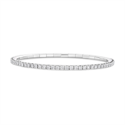 Extensible Bracelets in White Gold containing Diamond BTE85DBOB-W