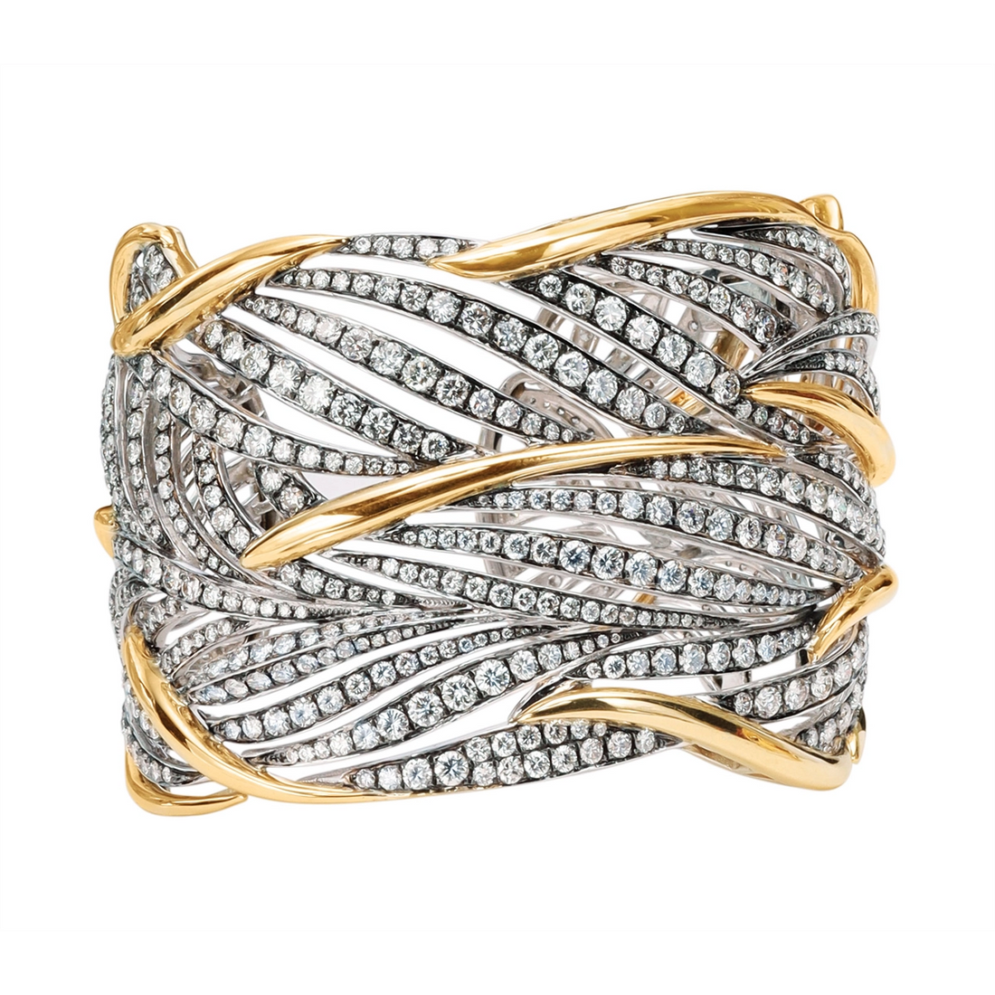 Bracelets Bracelets in Mixed Metals containing Diamond 409843