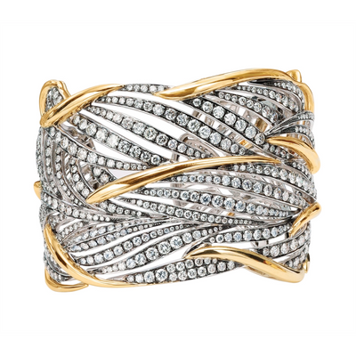Bracelets Bracelets in Mixed Metals containing Diamond 409843