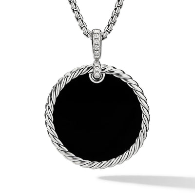 David Yurman Pendants in Silver containing Mother of pearl, Black onyx, Multi-gemstone, Diamond D16997DSSDXMDI