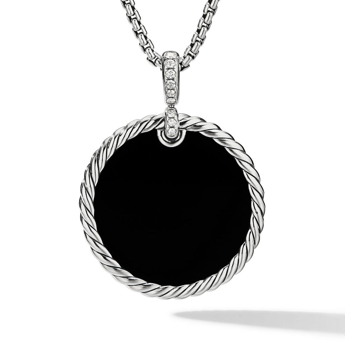 David Yurman Pendants in Silver containing Mother of pearl, Black onyx, Multi-gemstone, Diamond D16997DSSDXMDI