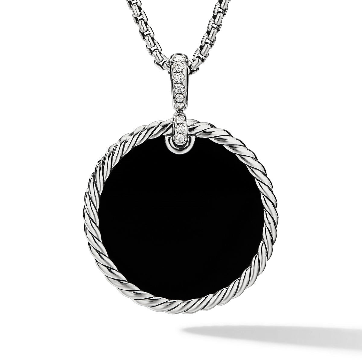 David Yurman Pendants in Silver containing Mother of pearl, Black onyx, Multi-gemstone, Diamond D16997DSSDXMDI