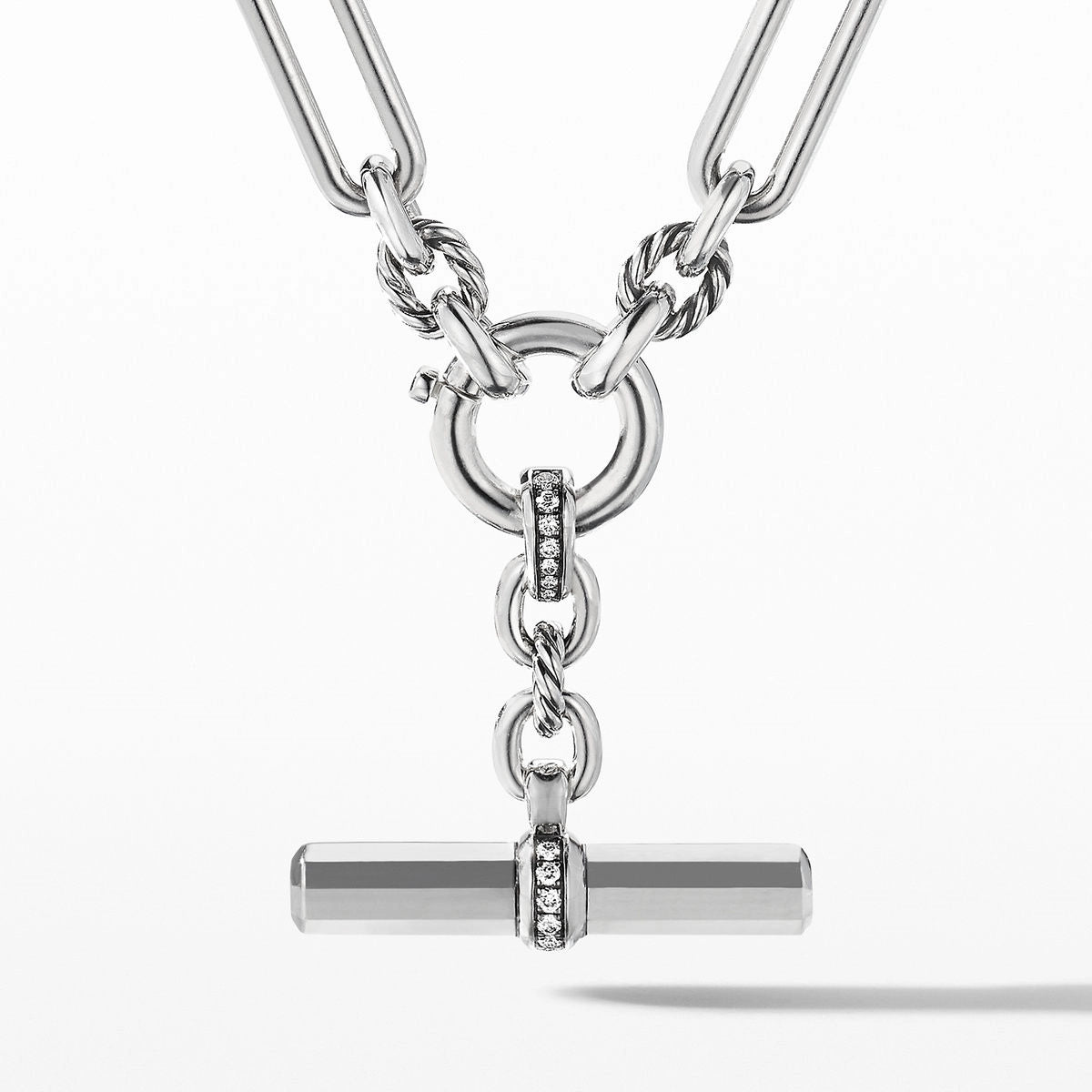 David Yurman Necklaces in Silver containing Diamond N16413DSSADI18