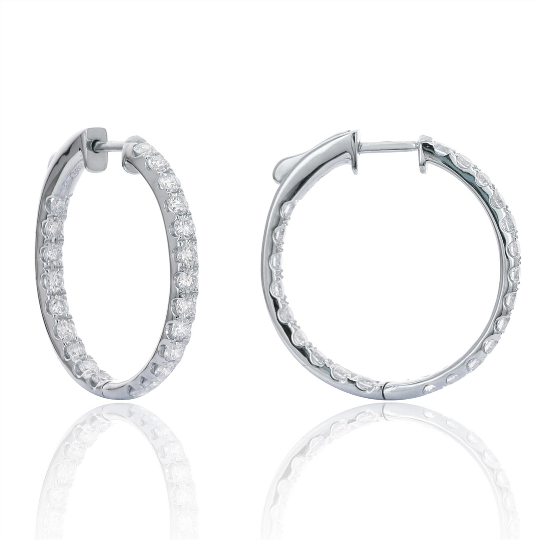 Earrings Earrings in White Gold containing Diamond 410027