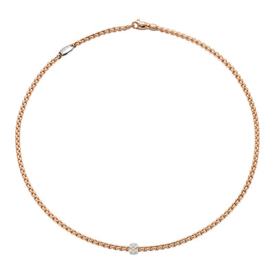 FOPE Necklaces in Rose Gold containing Diamond 73001CX_PB_R_XBX_050