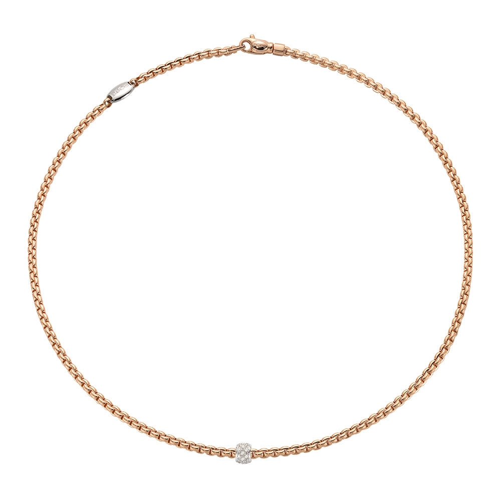 FOPE Necklaces in Rose Gold containing Diamond 73001CX_PB_R_XBX_045