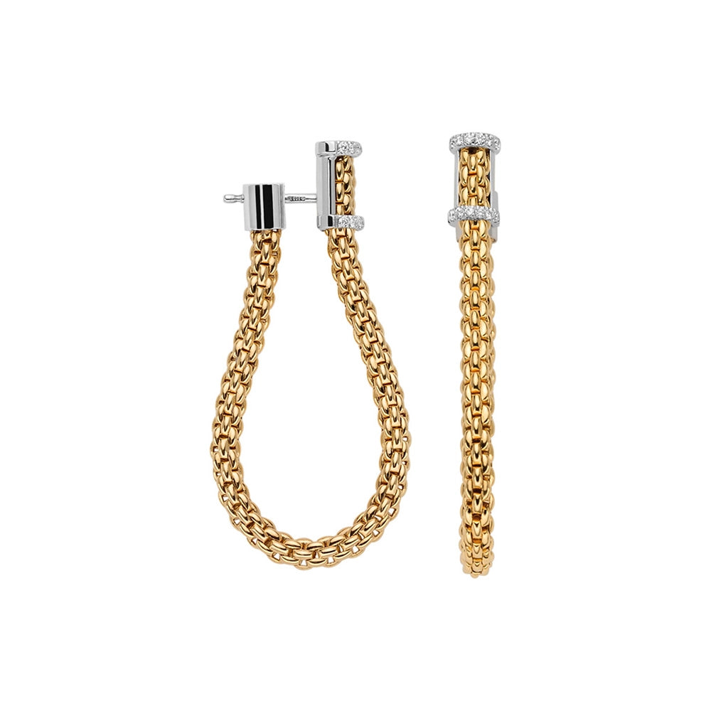 FOPE Earrings in Yellow Gold containing Diamond 04E08OX_BB_G_XXX_000