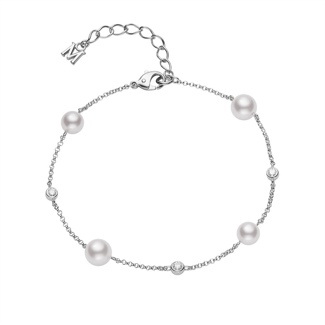 Mikimoto Bracelets in White Gold containing Multi-gemstone, Diamond, Pearl MDQ10036ADXW