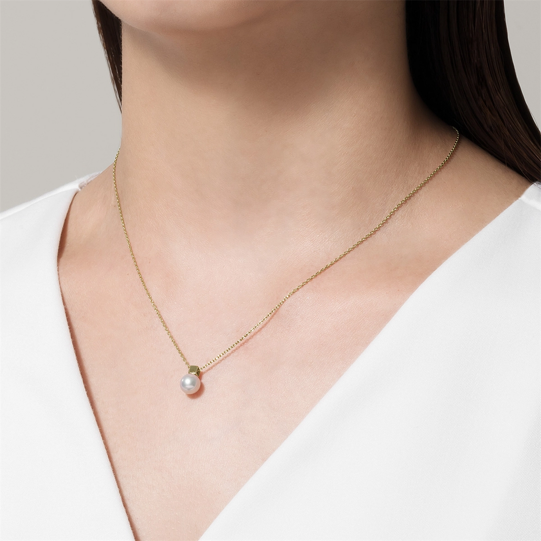Mikimoto Necklaces in Yellow Gold containing Pearl MPQ10146AXXK