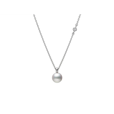 Mikimoto Necklaces in White Gold containing Multi-gemstone, Diamond, Pearl MPQ10159ADXW