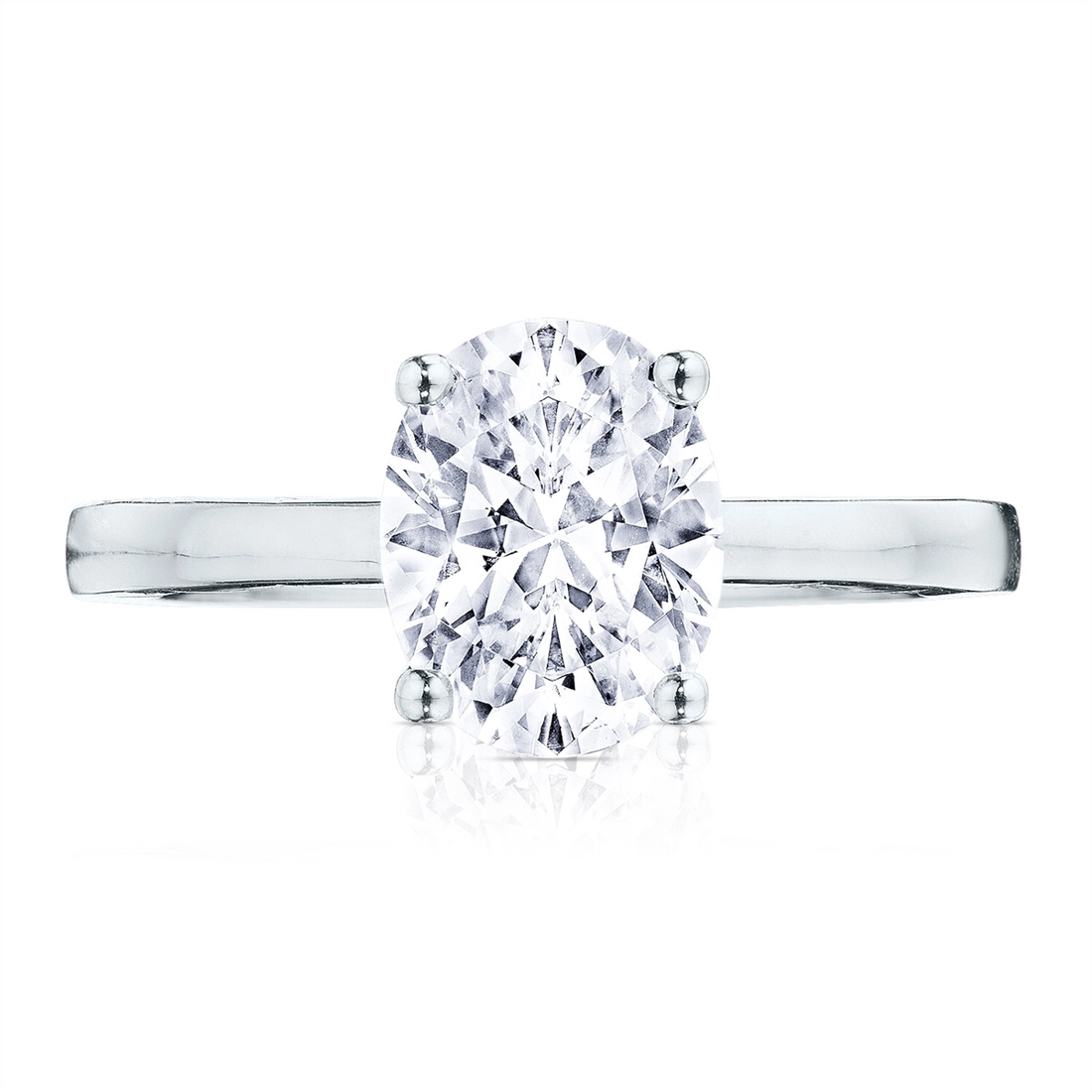 Tacori Engagement Rings in White Gold containing Diamond P100 2 OV 9X7 FW
