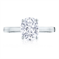 Tacori Engagement Rings in White Gold containing Diamond P100 2 OV 9X7 FW