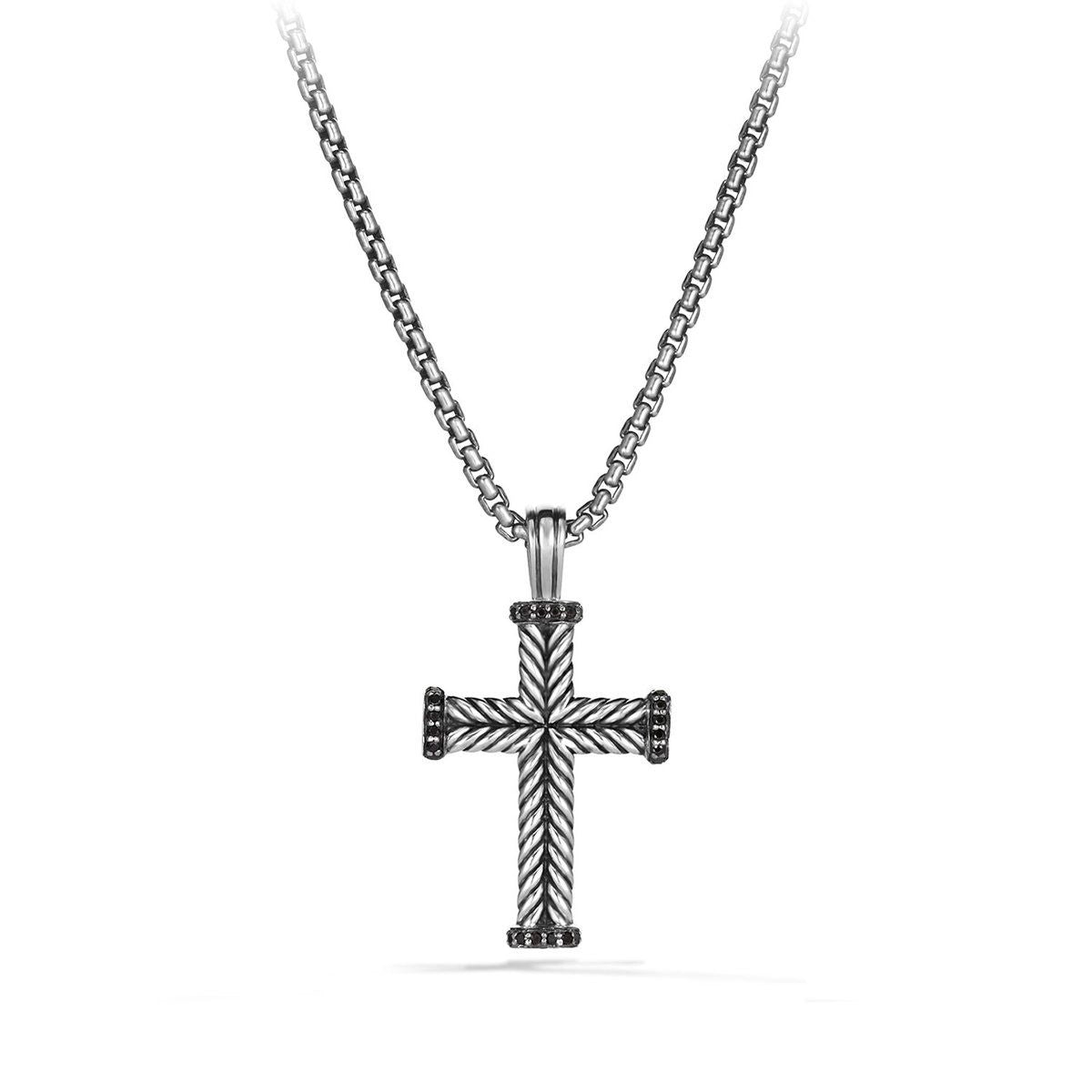 David Yurman Pendants in Silver containing Black diamond D05039MSSABD