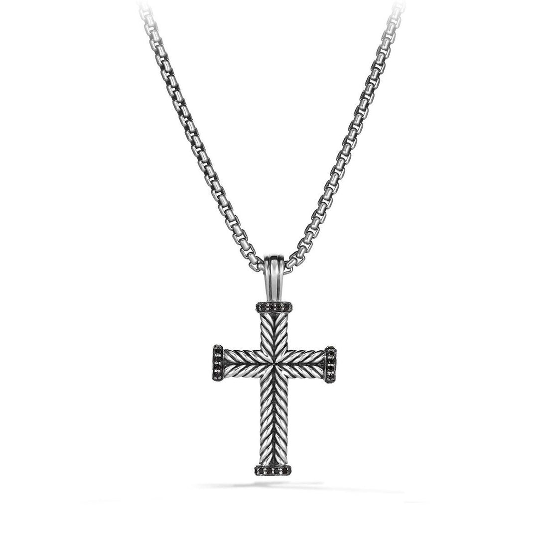 David Yurman Pendants in Silver containing Black diamond D05039MSSABD