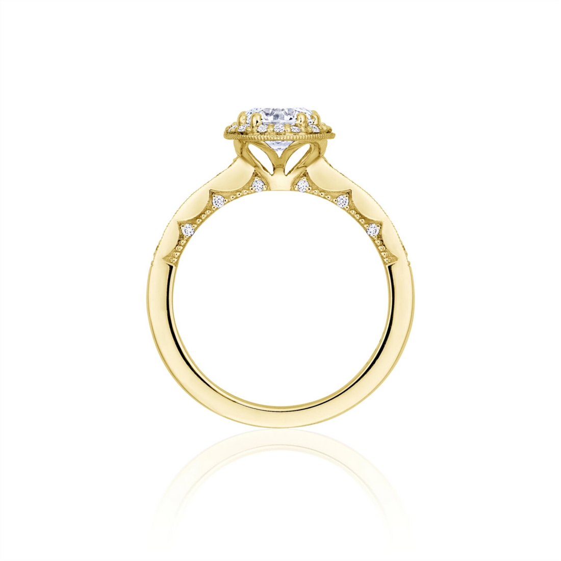 Tacori Engagement Rings in Yellow Gold containing Diamond P103 2 RD 8 FY