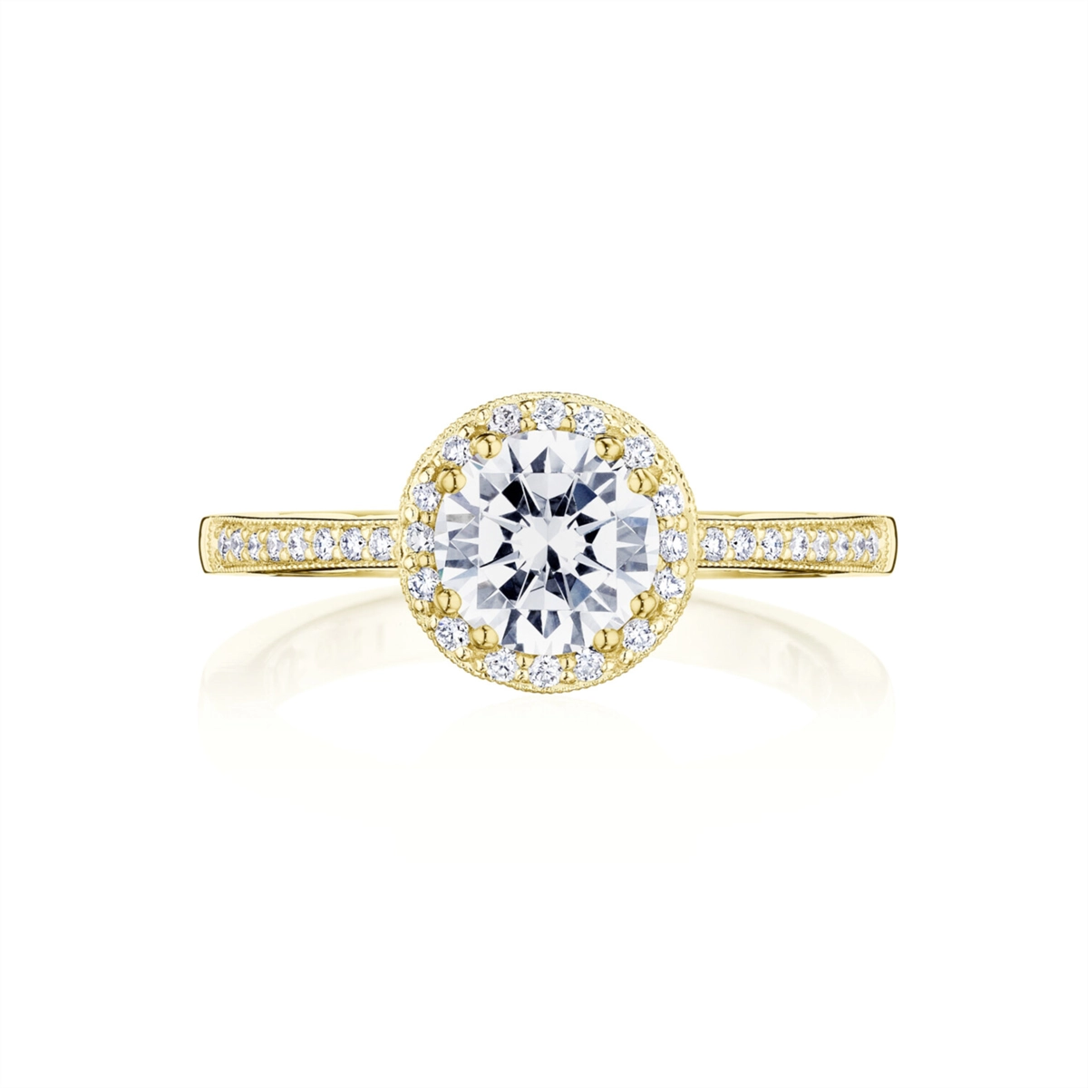 Tacori Engagement Rings in Yellow Gold containing Diamond P103 2 RD 8 FY