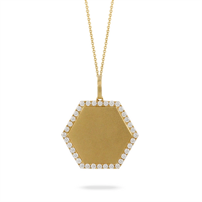Doves Pendants in Yellow Gold containing Diamond P10070