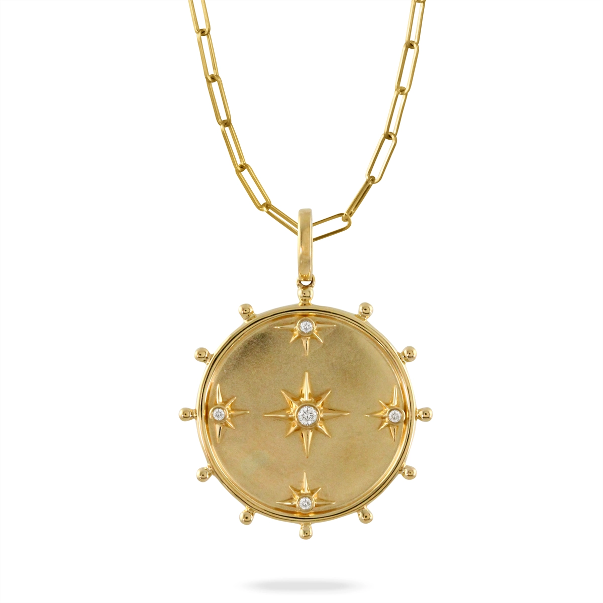 Doves Pendants in Yellow Gold containing Diamond P10066