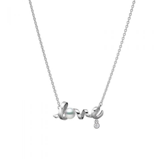 Mikimoto Necklaces in White Gold containing Multi-gemstone, Diamond, Pearl MPQ10139ADXW