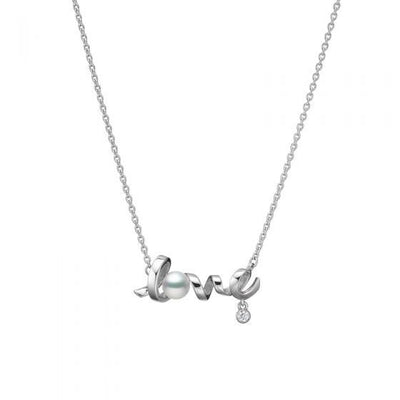 Mikimoto Necklaces in White Gold containing Multi-gemstone, Diamond, Pearl MPQ10139ADXW