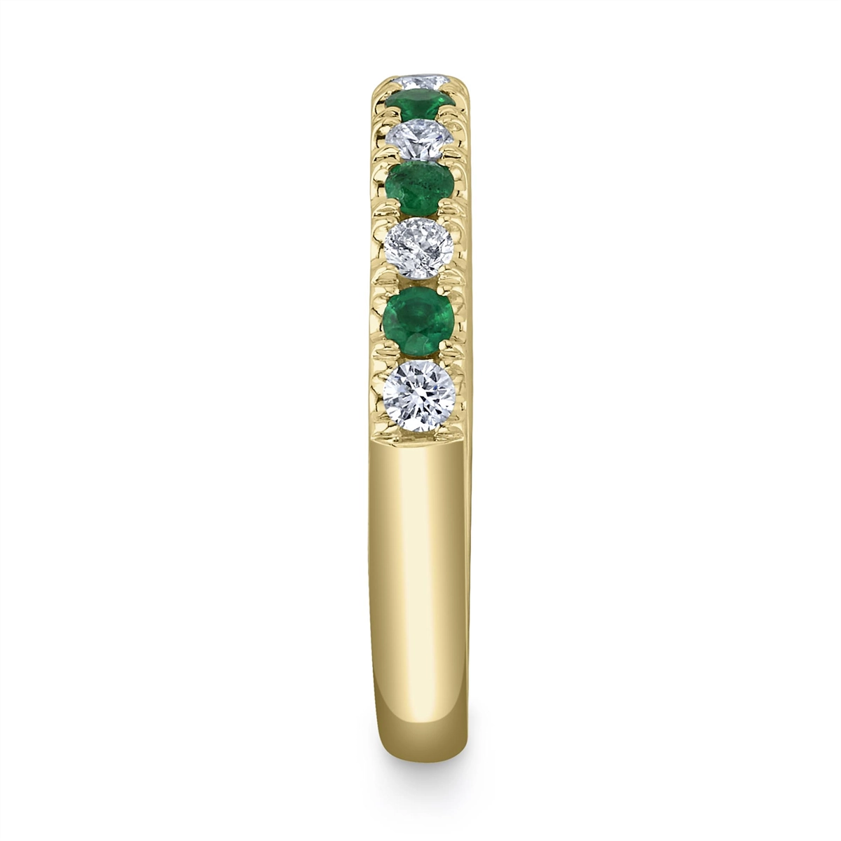 Wedding Bands Wedding Rings in Yellow Gold containing Multi-gemstone, Diamond, Emerald 411899