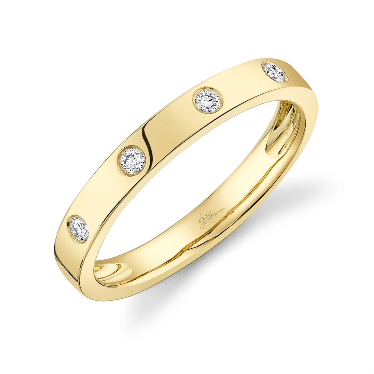 Wedding Bands Rings in Yellow Gold containing Diamond 411902