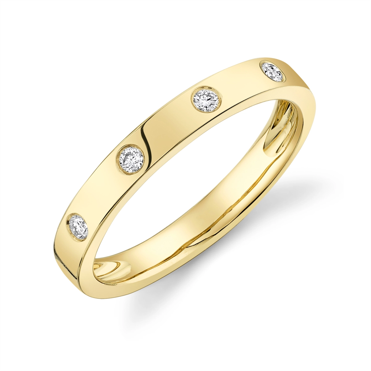 Wedding Bands Rings in Yellow Gold containing Diamond 411902