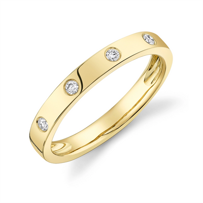 Wedding Bands Rings in Yellow Gold containing Diamond 411902