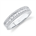 Wedding Bands Rings in White Gold containing Diamond 411905