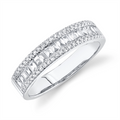 Wedding Bands Rings in White Gold containing Diamond 411905
