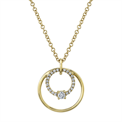 Necklaces Necklaces in Yellow Gold containing Diamond 411926
