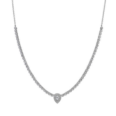 Necklaces Necklaces in White Gold containing Diamond 411970
