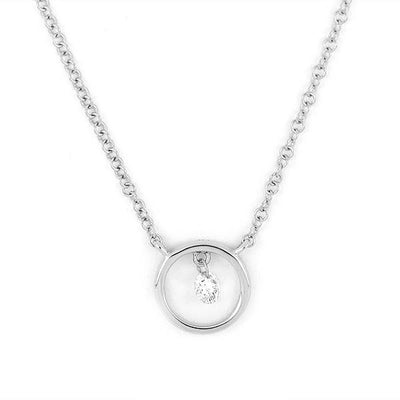 Necklaces Necklaces in White Gold containing Diamond 411982