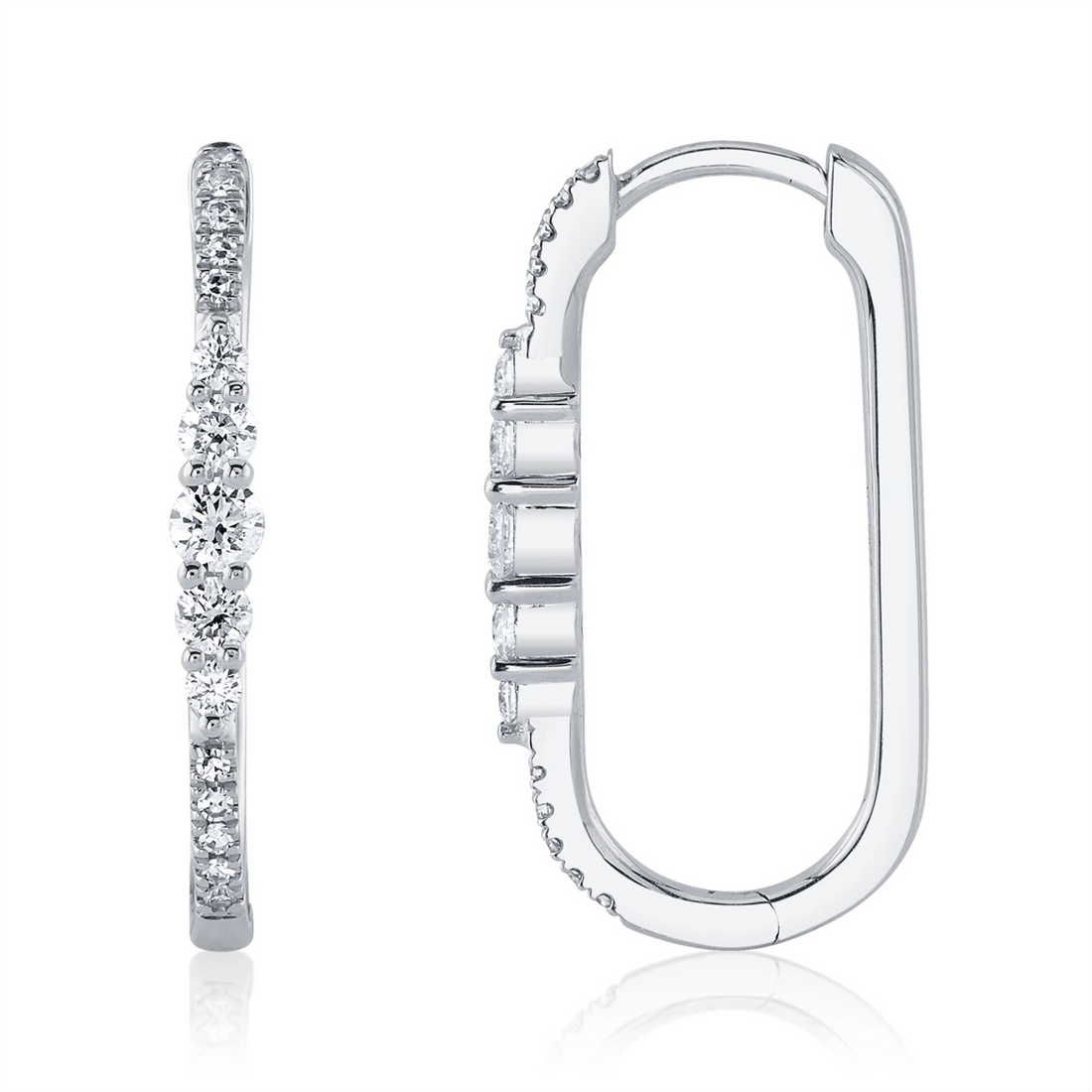Earrings Earrings in White Gold containing Diamond 412013