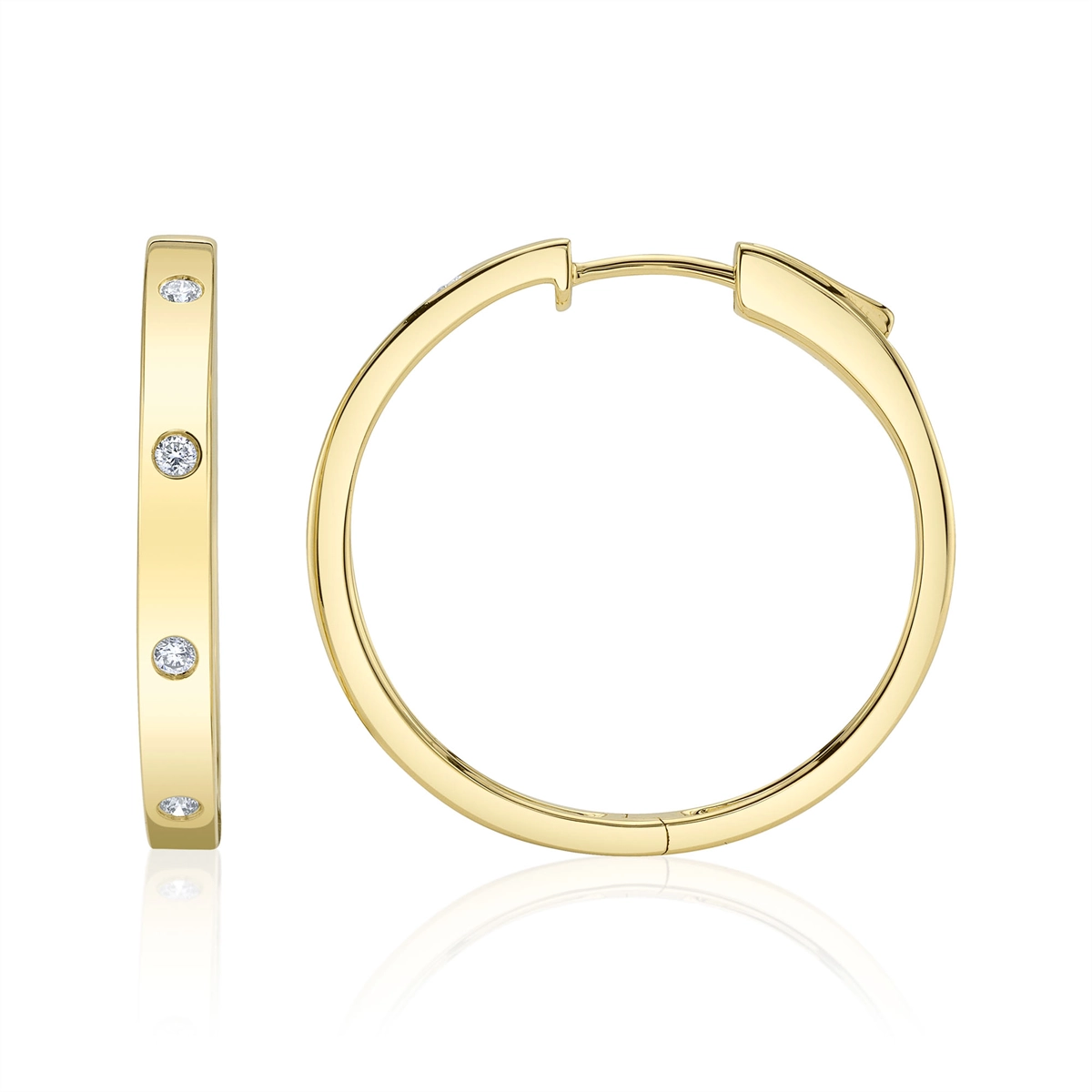 Earrings Earrings in Yellow Gold containing Diamond 412015