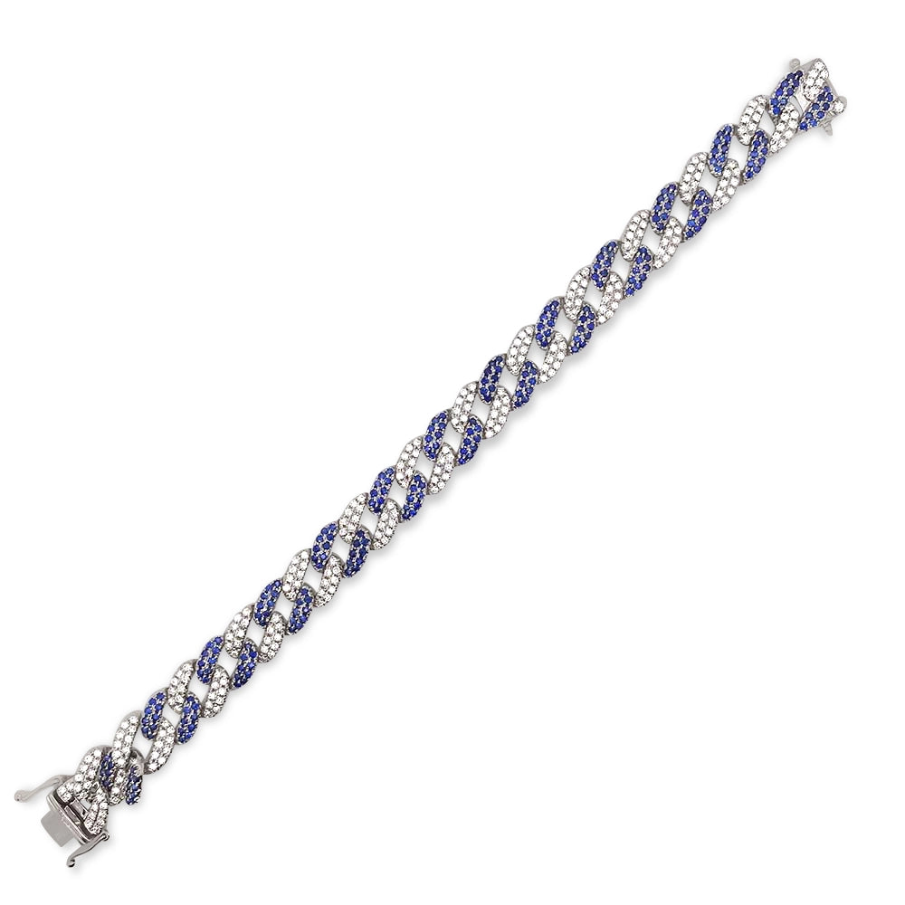 Bracelets Bracelets in White Gold containing Multi-gemstone, Diamond, Sapphire 412041