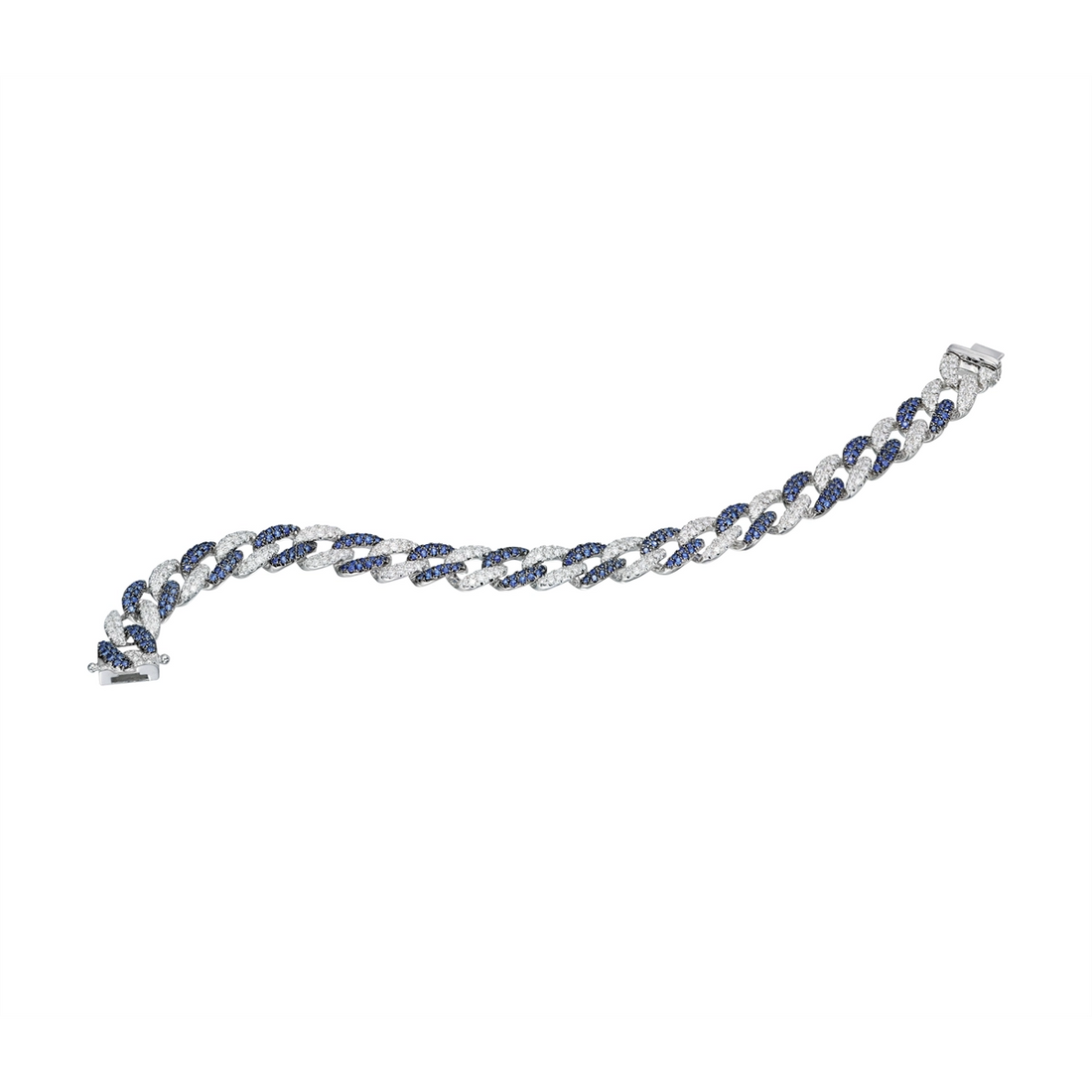 Bracelets Bracelets in White Gold containing Multi-gemstone, Diamond, Sapphire 412041