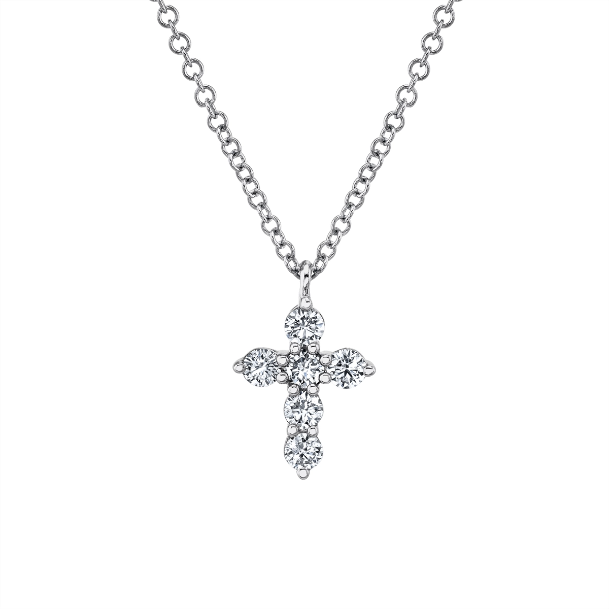 Necklaces Necklaces in White Gold containing Diamond 412064