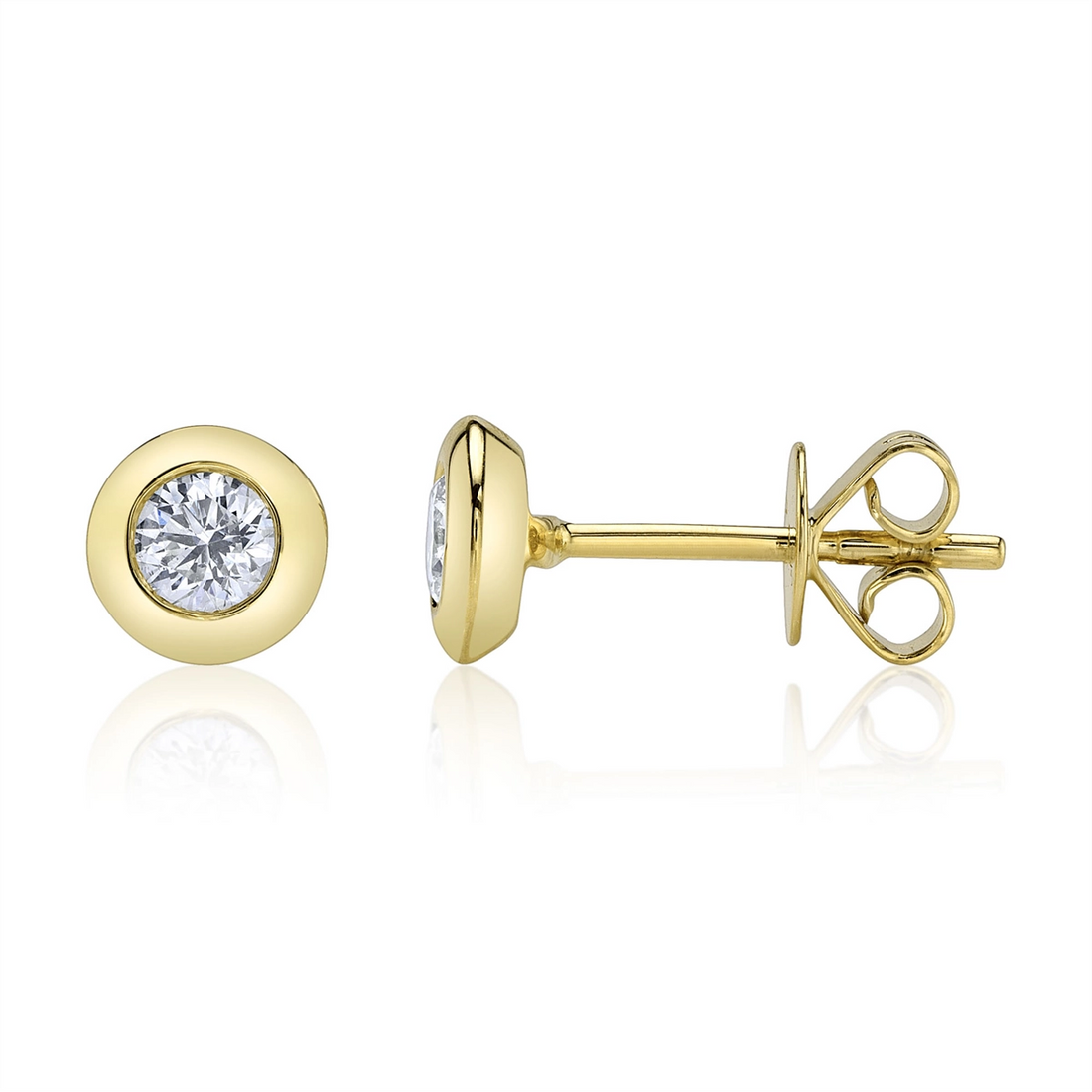 Earrings Earrings in Yellow Gold containing Diamond 412071