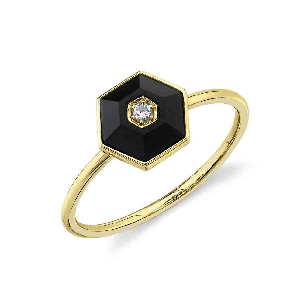 Rings Rings in Yellow Gold containing Black onyx, Multi-gemstone, Diamond 412096