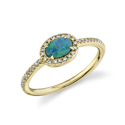 Rings Rings in Yellow Gold containing Opal, Multi-gemstone, Diamond 412097