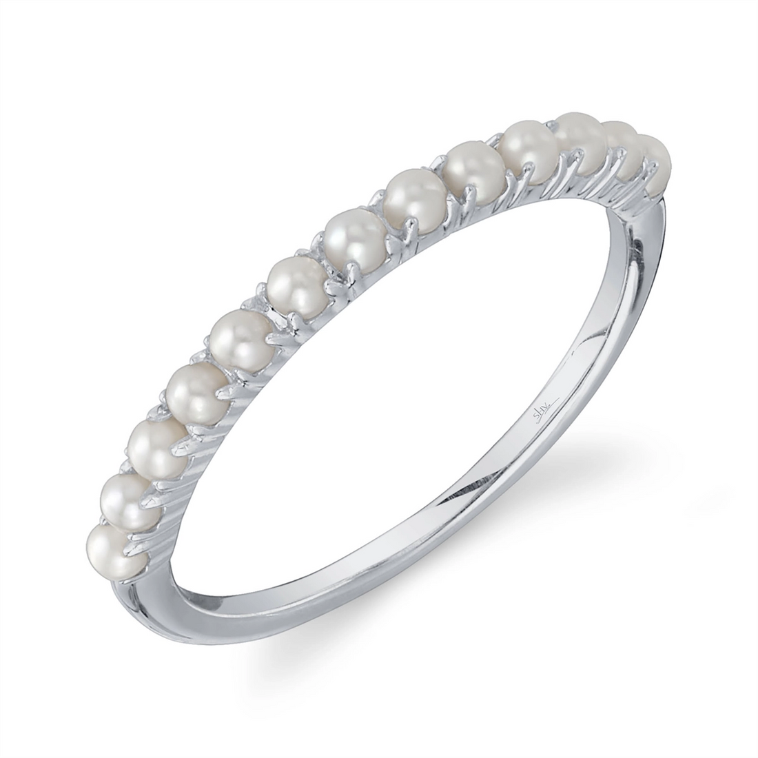 Rings Rings in White Gold containing Pearl 412099