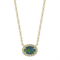 Necklaces Necklaces in Yellow Gold containing Opal, Multi-gemstone, Diamond 412104