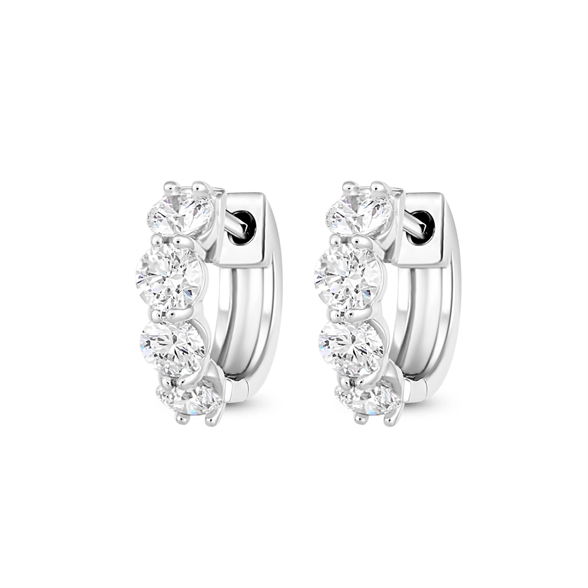 Earrings Earrings in White Gold containing Diamond 412120